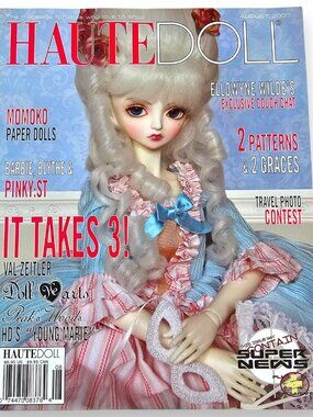 Haute Doll Magazine Momoko Paper Doll Blythe Barbie August 2007 Volume 4 Issue 4